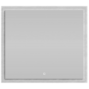 Зеркало Vod-ok Лайт 90x80 с подсветкой, белый камень 57805