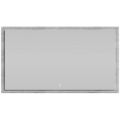 Зеркало Vod-ok Лайт 140x80 с подсветкой горный камень