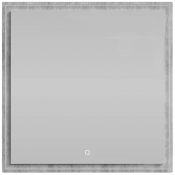 Зеркало Vod-ok Лайт 80x80 с подсветкой горный камень