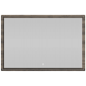 Зеркало Vod-ok Лайт 120x80 с подсветкой дуб крымский коричневый