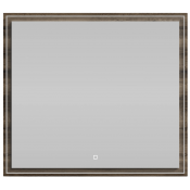 Зеркало Vod-ok Лайт 90x80 с подсветкой дуб крымский коричневый