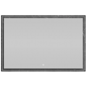 Зеркало Vod-ok Лайт 120x80 с подсветкой мрамор графит