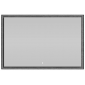 Зеркало Vod-ok Лайт 120x80 с подсветкой, серый камень 57806