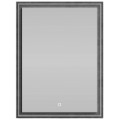 Зеркало Vod-ok Лайт 60x80 с подсветкой, серый камень 57806