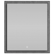 Зеркало Vod-ok Лайт 70x80 с подсветкой, серый камень 57806