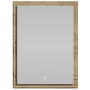 Зеркало Vod-ok Лайт 60x80 с подсветкой дуб тортуга