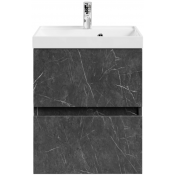 Тумба с раковиной Vod-ok Бест 50 мрамор графит