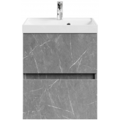 Тумба с раковиной Vod-ok Бест 50 мрамор серый