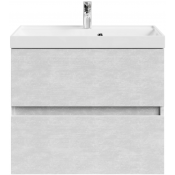 Тумба с раковиной Vod-ok Бест 70 белый камень