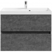 Тумба с раковиной Vod-ok Бест 80 серый камень