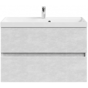 Тумба с раковиной Vod-ok Бест 90 белый камень