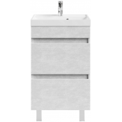 Тумба с раковиной Vod-ok Бест 50 белый камень