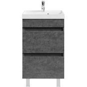 Тумба с раковиной Vod-ok Бест 50 серый камень