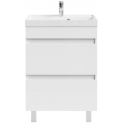 Тумба под раковину Vod-ok Бест 60 белый глянец