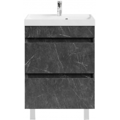 Тумба под раковину Vod-ok Бест 60 мрамор графит