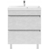 Тумба с раковиной Vod-ok Бест 70 белый камень