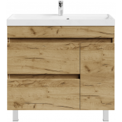 Тумба с раковиной Vod-ok Бест 90 R дуб тортуга