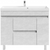 Тумба с раковиной Vod-ok Бест 100 белый камень 57805