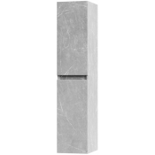 Пенал подвесной Vod-ok Бест 30 R с б/к, мрамор белый софт тач 4044-2