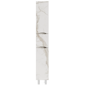 Пенал Vod-ok Адель 30 L мрамор белый натур милк 2537