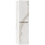 Пенал подвесной Vod-ok Бест 35 L с б/к мрамор белый натур милк