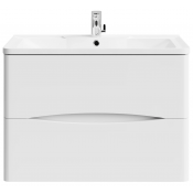 Тумба под раковину Vod-ok Адель 80 белый глянец