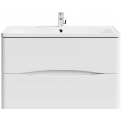 Тумба под раковину Vod-ok Адель 90 белый глянец