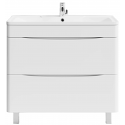 Тумба под раковину Vod-ok Адель 90 белый глянец