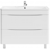 Тумба под раковину Vod-ok Адель 100 белый глянец