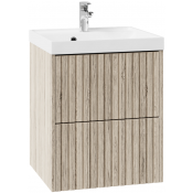 Тумба с раковиной Vod-ok Тач 50 дубослив ореховый светлый 3445