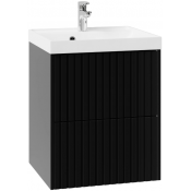 Тумба с раковиной Vod-ok Тач 50 черный глянец