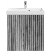 Тумба под раковину Vod-ok Тач 60 лиственница структурная контрастно-серая
