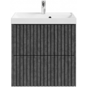 Тумба с раковиной Vod-ok Тач 60 серый камень