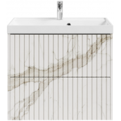 Тумба под раковину Vod-ok Тач 70 мрамор белый натур милк