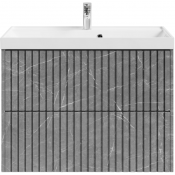 Тумба под раковину Vod-ok Тач 80 мрамор серый