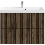 Тумба с раковиной Vod-ok Тач 80 дуб крымский коричневый