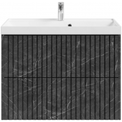 Тумба под раковину Vod-ok Тач 80 мрамор графит
