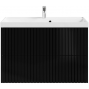 Тумба под раковину Vod-ok Тач 90 черный глянец