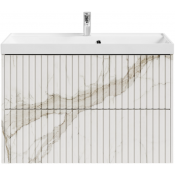 Тумба под раковину Vod-ok Тач 90 мрамор белый натур милк