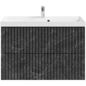 Тумба с раковиной Vod-ok Тач 90 мрамор графит софт тач 4044-3