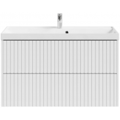 Тумба под раковину Vod-ok Тач 100 белый глянец