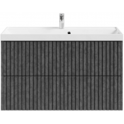 Тумба с раковиной Vod-ok Тач 100 серый камень