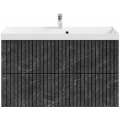 Тумба с раковиной Vod-ok Тач 100 мрамор графит софт тач 4044-3