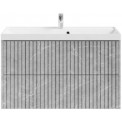 Тумба с раковиной Vod-ok Тач 100 мрамор белый