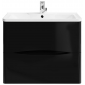 Тумба под раковину Vod-ok Адель 70 черный глянец
