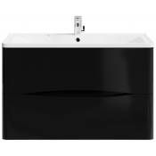 Тумба под раковину Vod-ok Адель 90 черный глянец