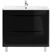 Тумба под раковину Vod-ok Адель 90 черный глянец