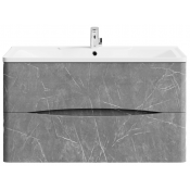 Тумба под раковину Vod-ok Адель 100 подвесная, мрамор серый софт тач 4044-1