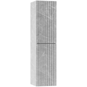 Пенал Vod-ok Тач 35 L с бельевой корзиной мрамор белый