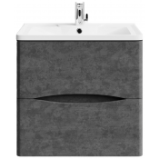 Тумба с раковиной Vod-ok Адель 60 серый камень 57806